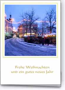 Weihnachtskarte Trostberg