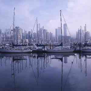 UP070 Vancouver Skyline from Stanley Park