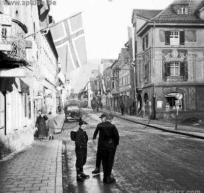 Garmisch-Partenkirchen: die Ludwigstrasse im März 1941