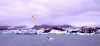 139A01 Kitesurfing in der Eis-Lagune